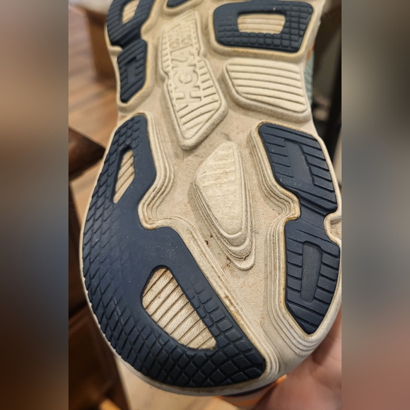 Hoka Womens Bondi 7 Blue Running Sneakera Shoes Size 9.5 - Picture 8 of 13